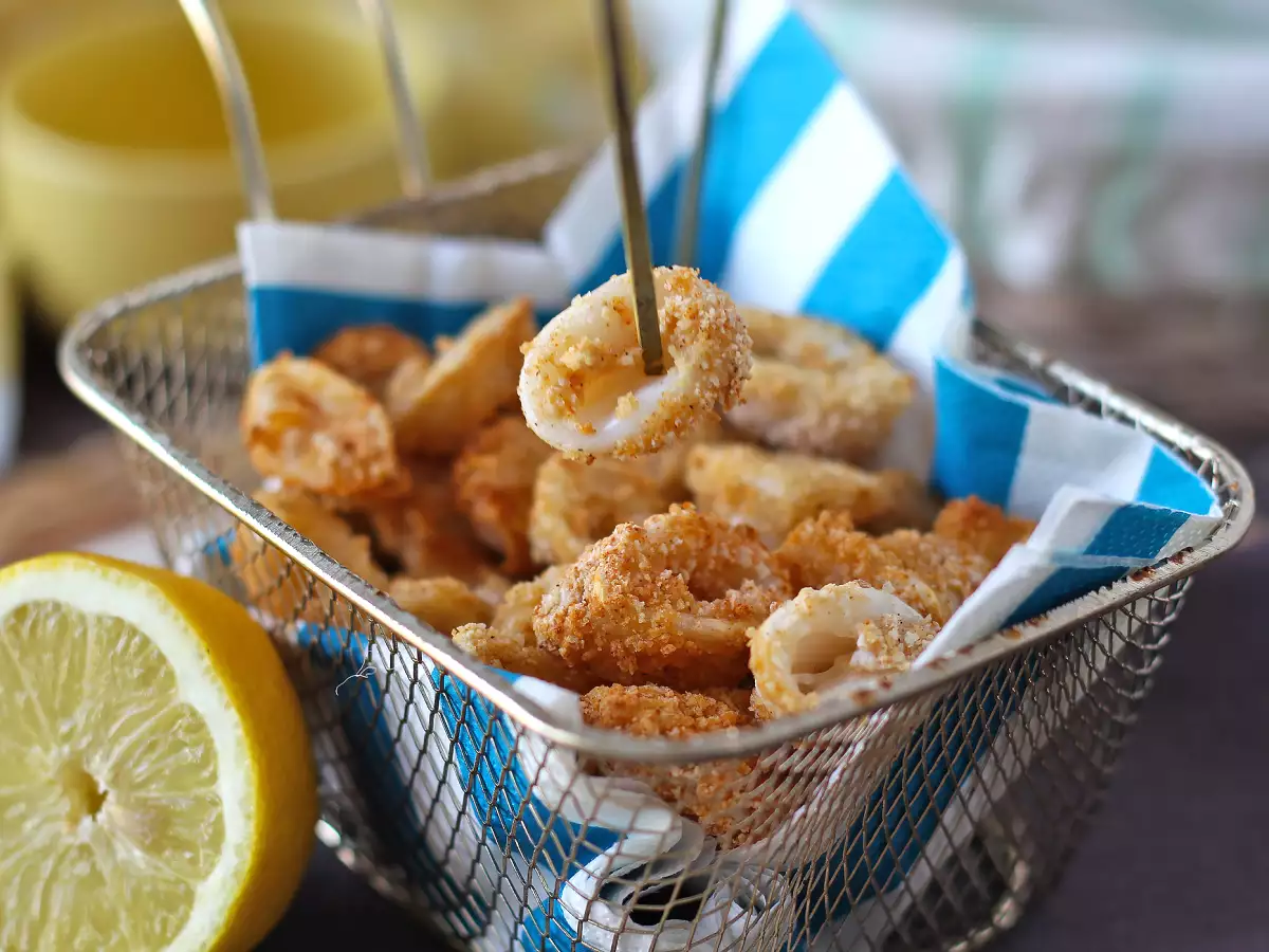 Anelli di calamari in friggitrice ad aria croccanti e leggeri - foto 4