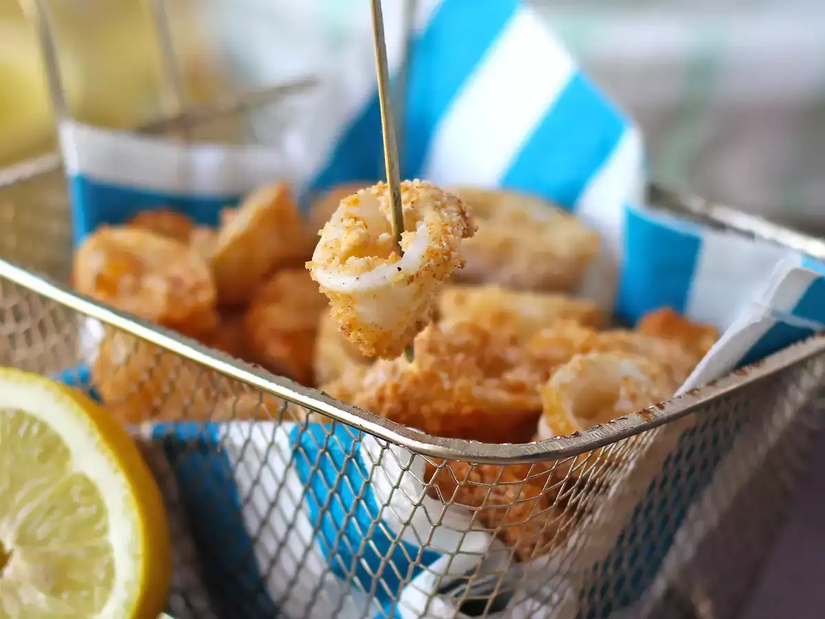 Anelli di calamari in friggitrice ad aria croccanti e leggeri - foto 6