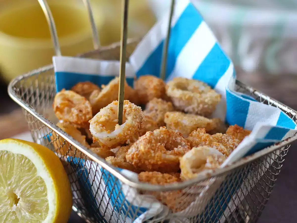 Anelli di calamari in friggitrice ad aria croccanti e leggeri - foto 2