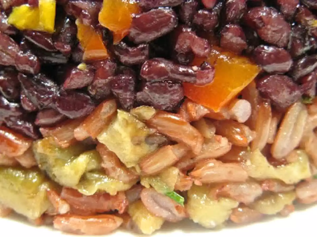 Anello di riso bicolore alle verdure - foto 4