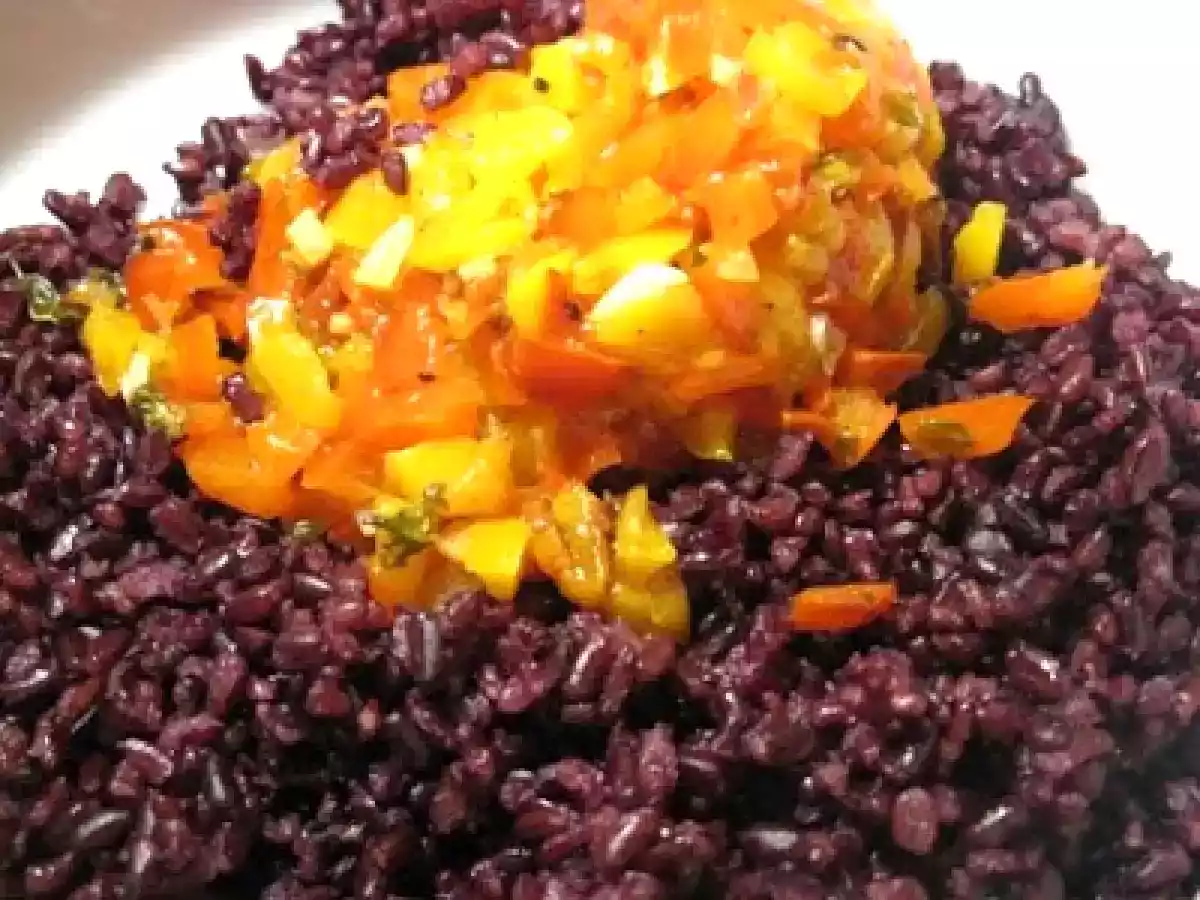 Anello di riso bicolore alle verdure - foto 7