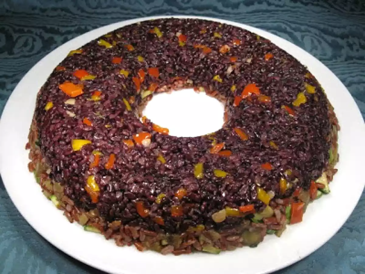 Anello di riso bicolore alle verdure - foto 19