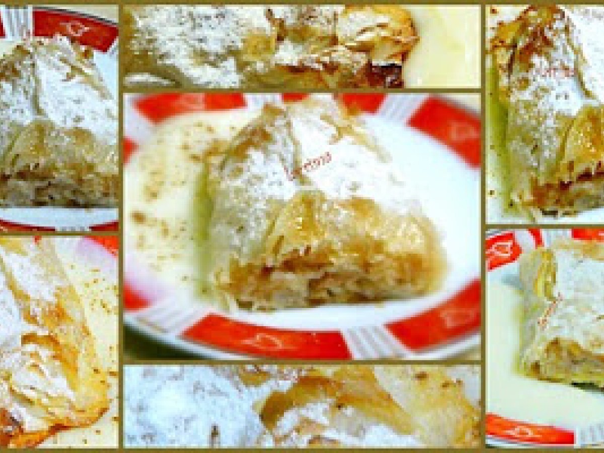 Apfelstrudel, strudel con mele e salsa di vaniglia - foto 2