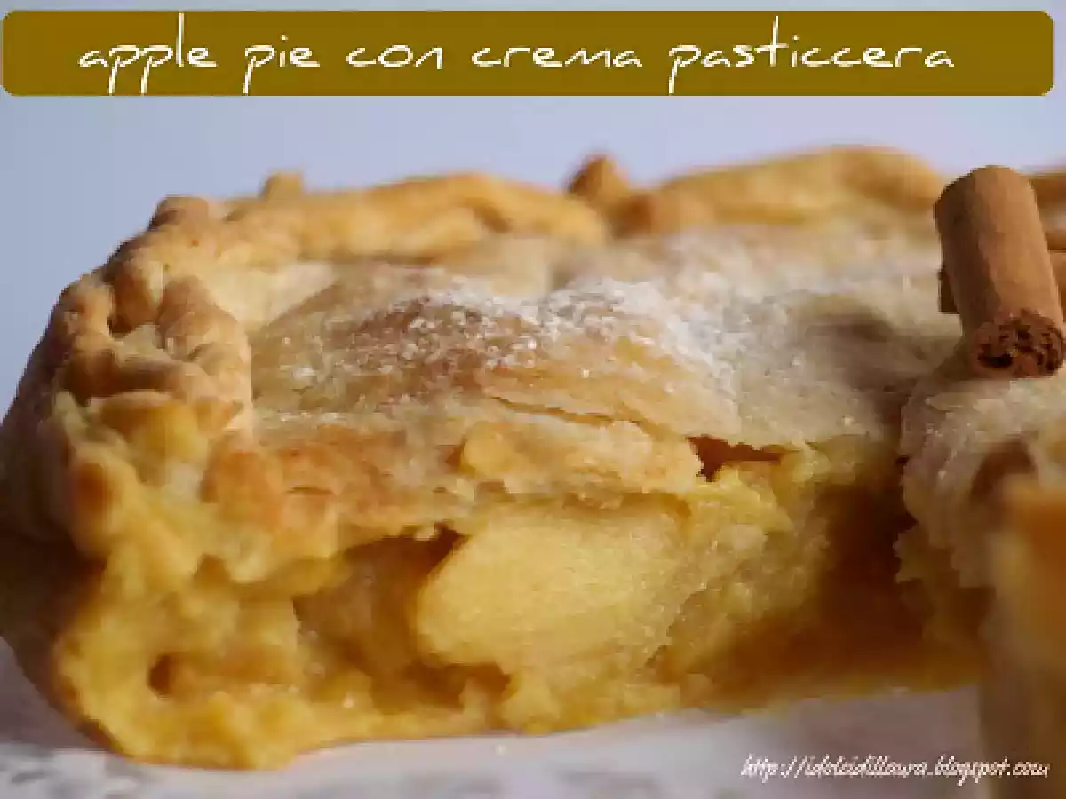 Apple pie con crema pasticcera