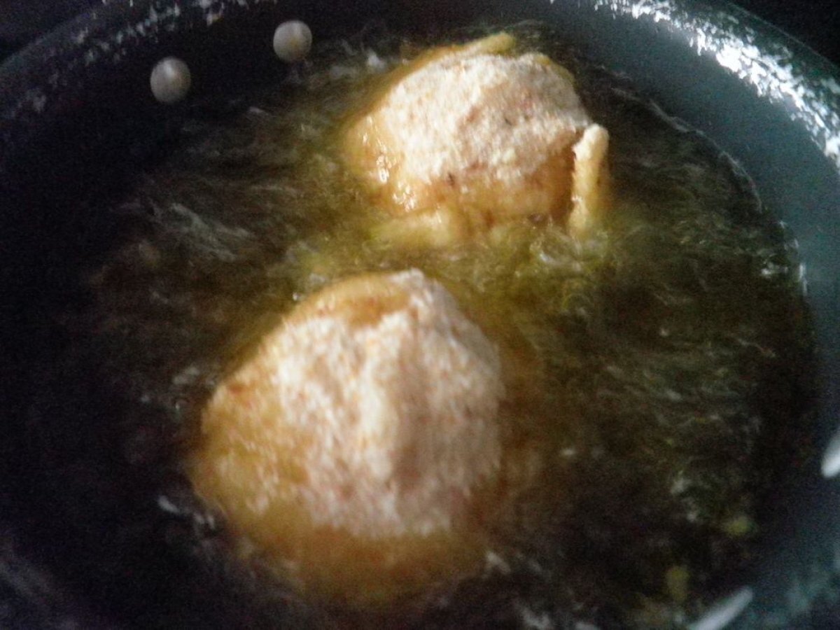 Arancini di riciclo di penna al pomodoro con mortadella - foto 10