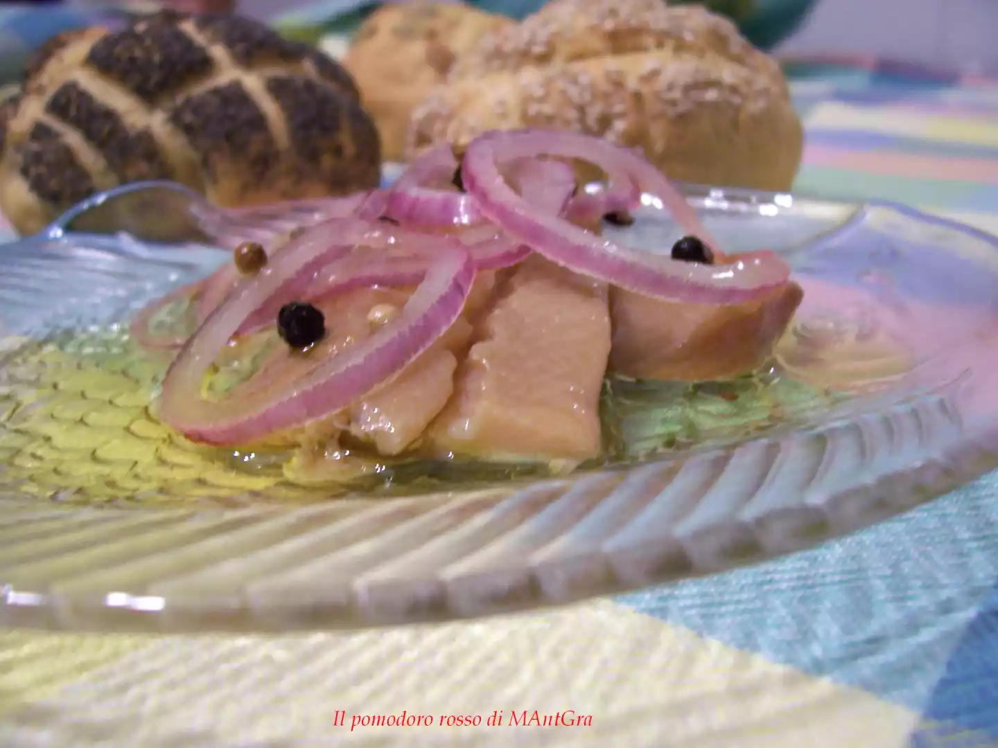 Aringa affumicata e cipolle