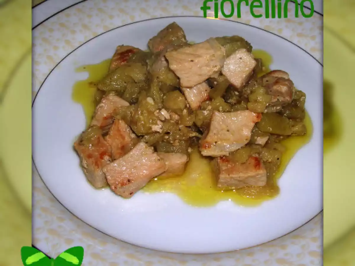 Arista di maiale alle melanzane