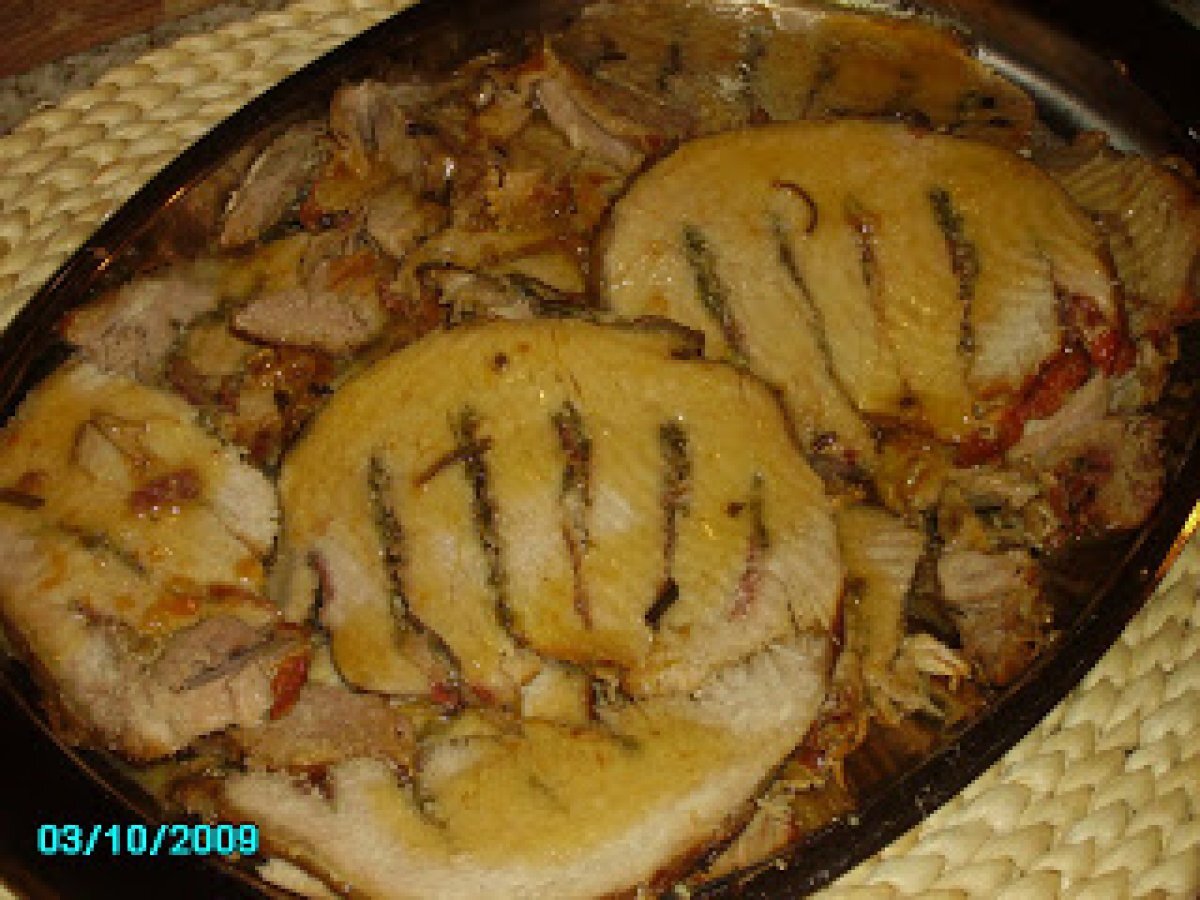 Arista di maiale farcita, foto 1