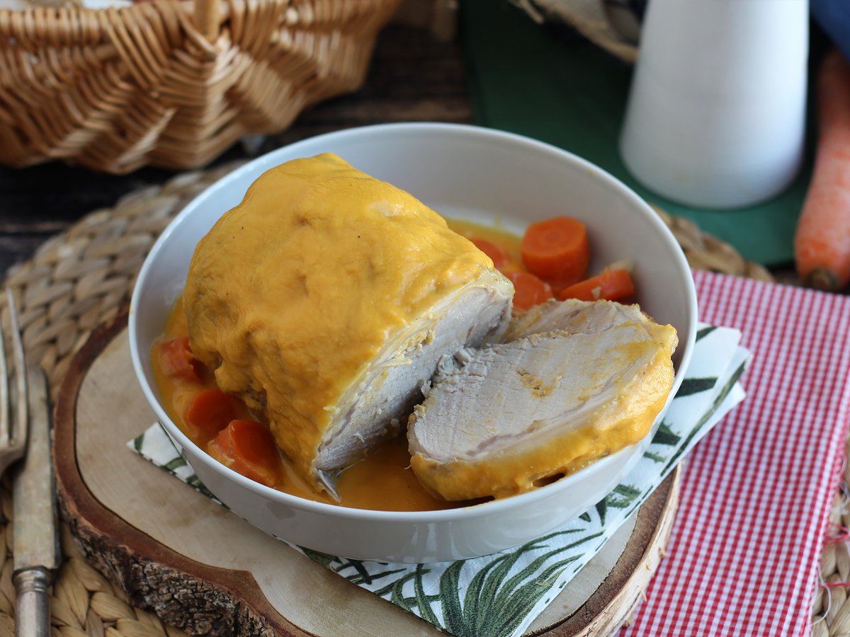 Arrosto di maiale alla birra con salsa di carote (in pentola a pressione) - foto 3