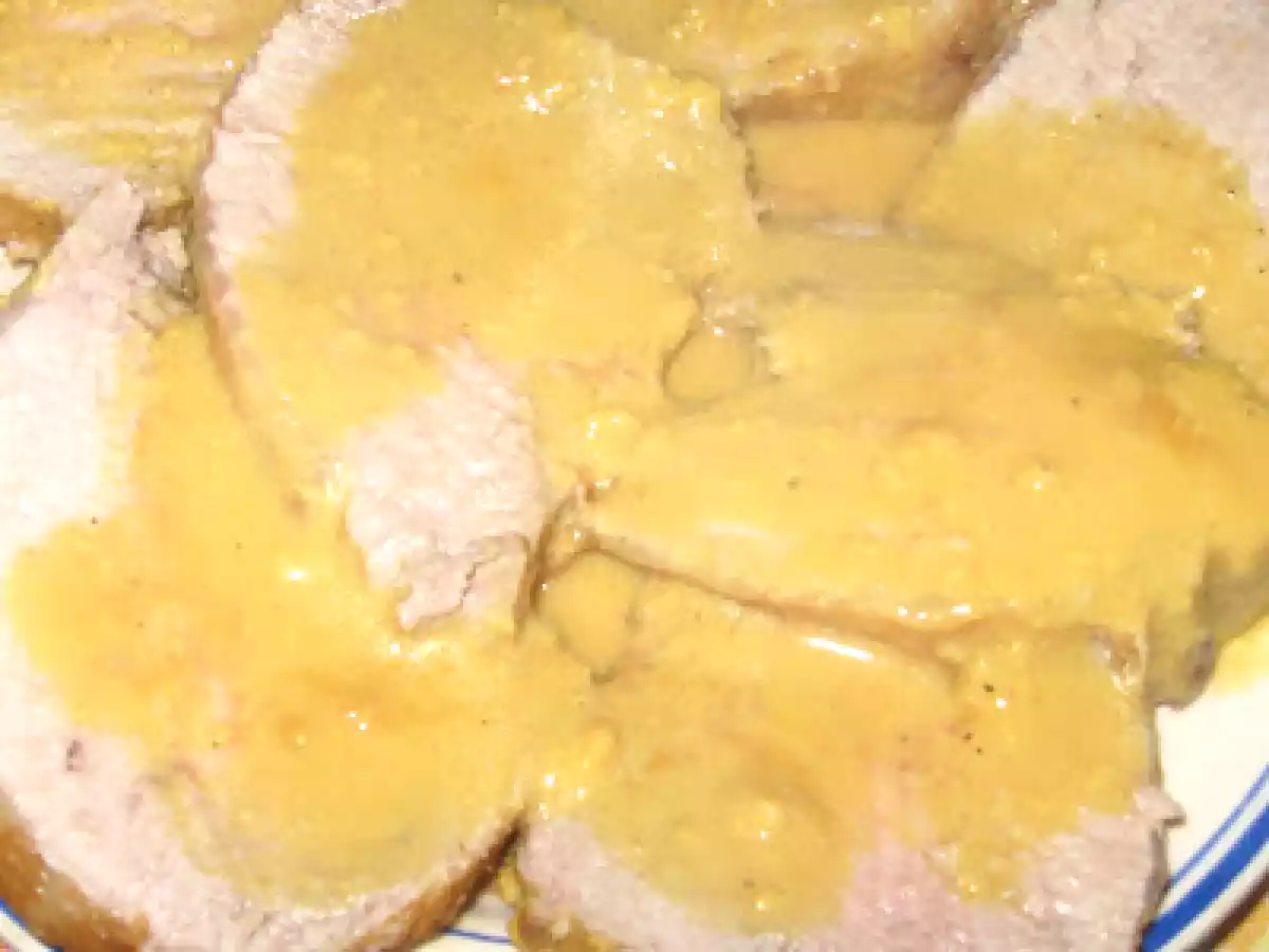 Arrosto di maiale alla senape