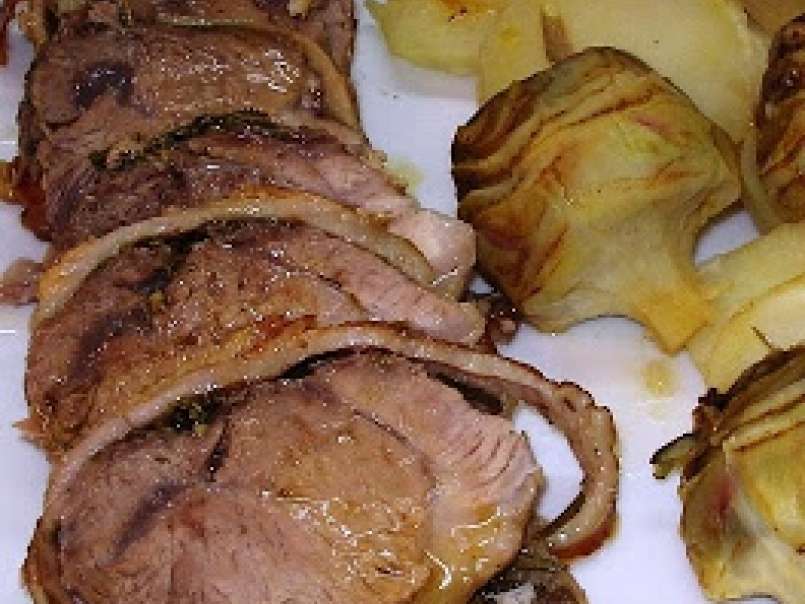 Arrosto di maiale con carciofi e patate - foto 4