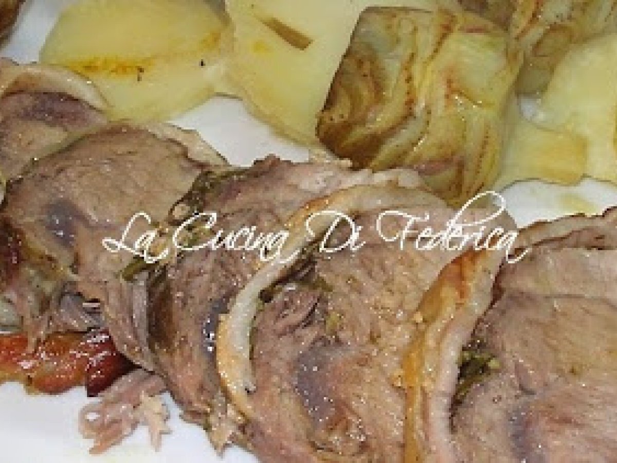 Arrosto di maiale con carciofi e patate - foto 5