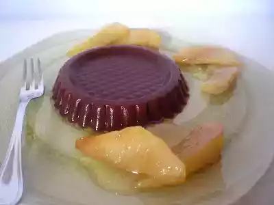 Aspic al cacao e pere
