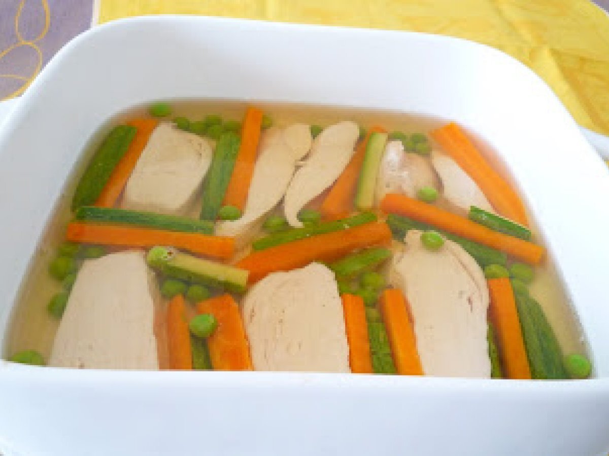 Aspic di pollo con verdure - foto 2