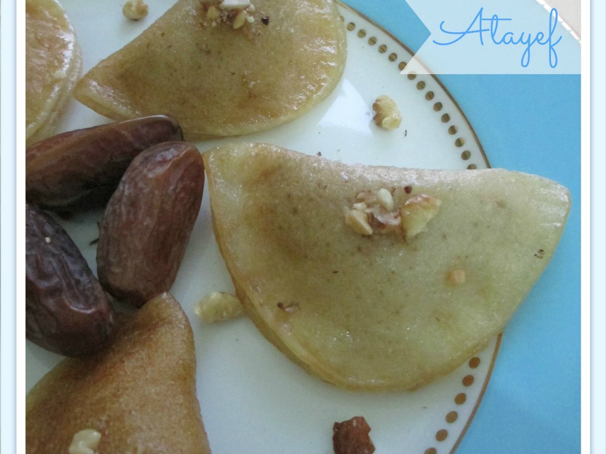 ATAYEF O KATAIF, PANCAKES RIPIENI