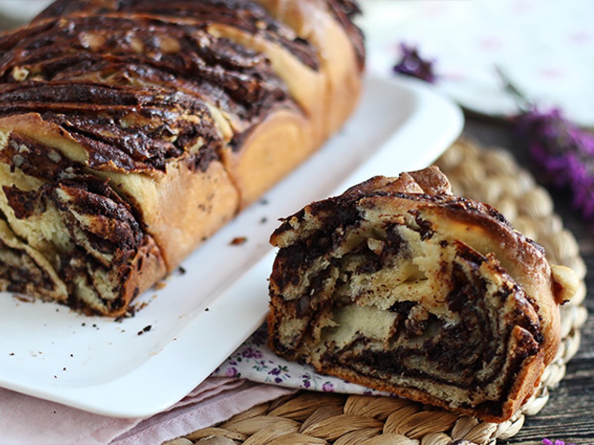 Babka con cioccolato e nocciole - foto 2