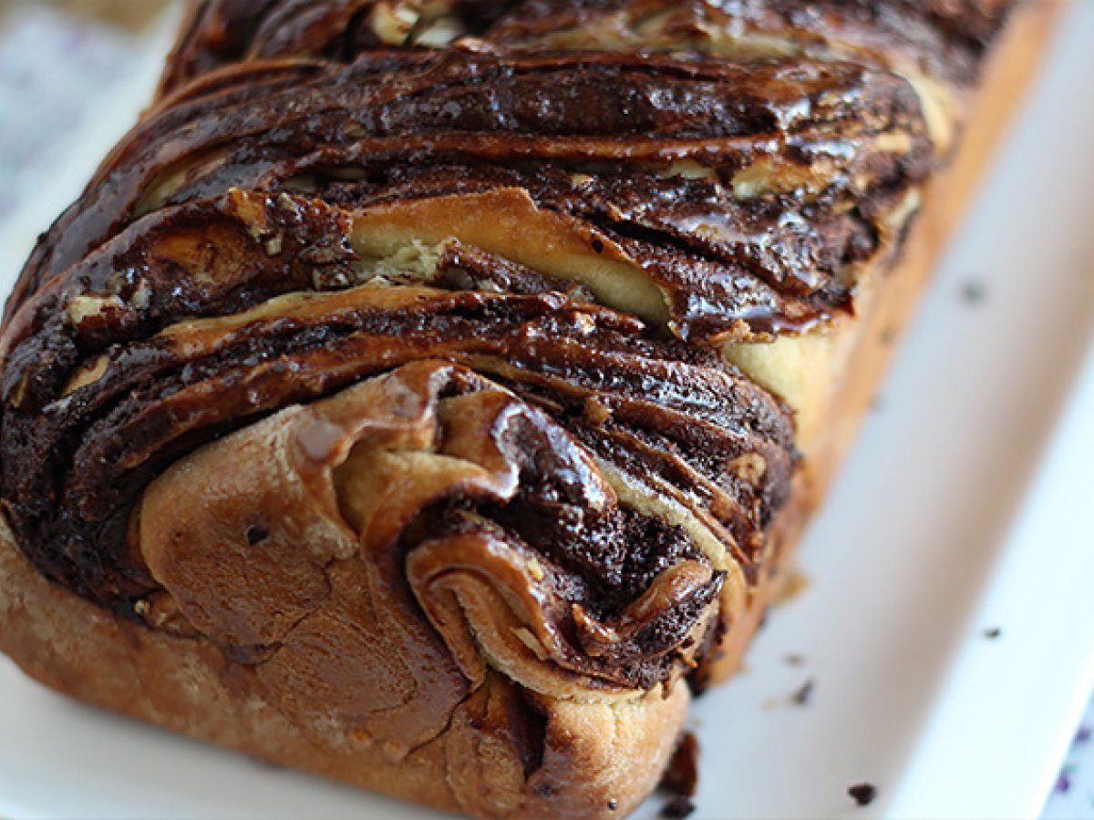 Babka con cioccolato e nocciole - foto 5