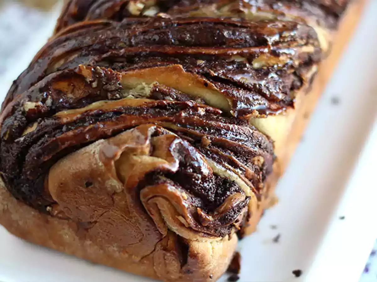 Babka con cioccolato e nocciole - foto 5