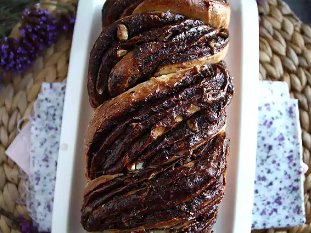 Babka con cioccolato e nocciole - foto 6
