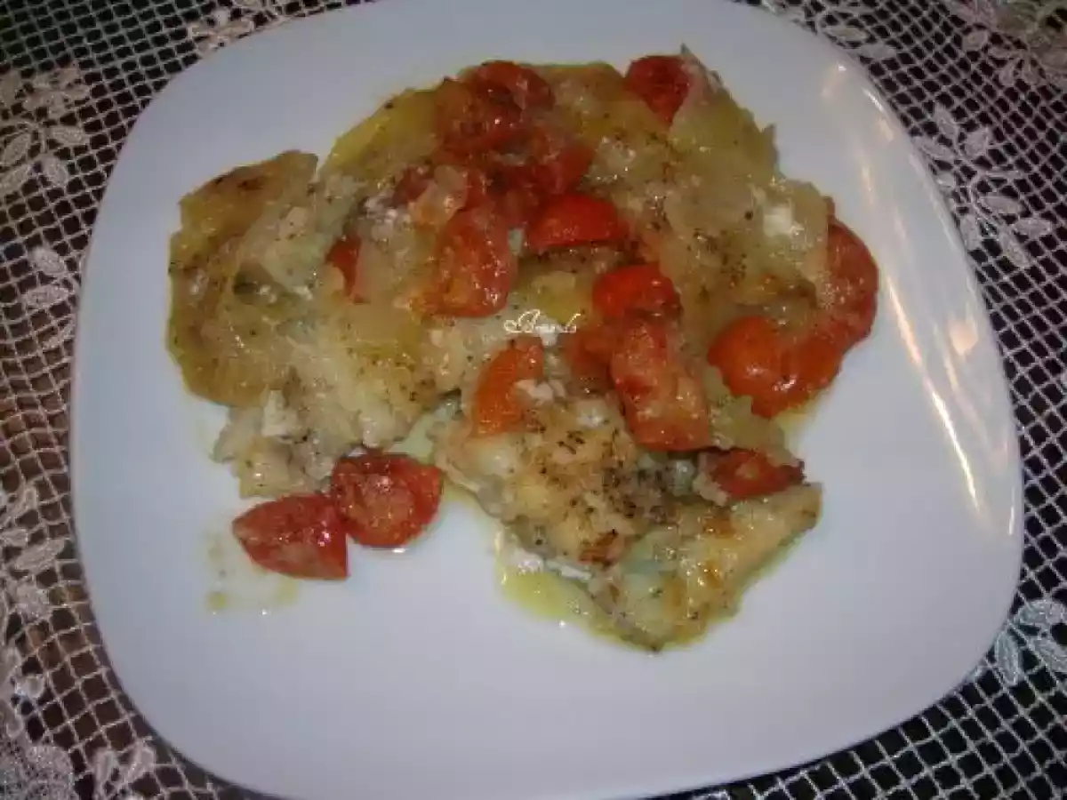 Baccalà al forno con patate
