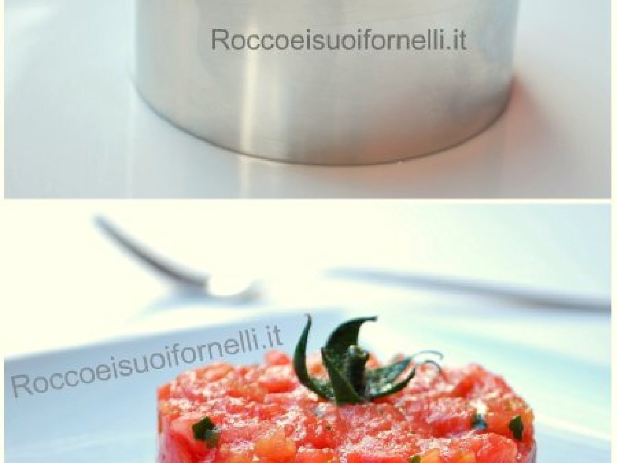 Baccalà mantecato olive e pomodori
