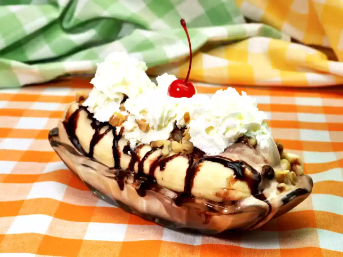 Banana split alla nutella