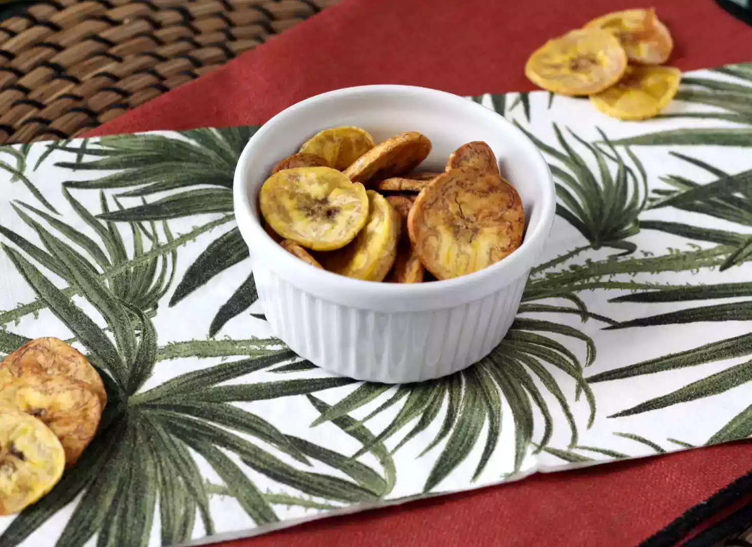 Banane fritte in friggitrice ad aria