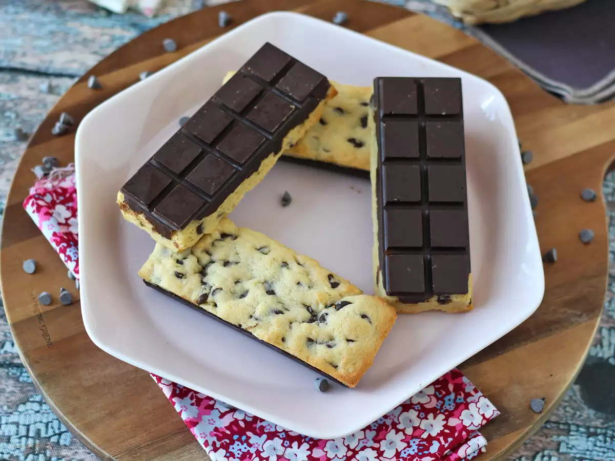 Barrette cookie al cioccolato, morbide e croccanti allo stesso tempo - foto 3