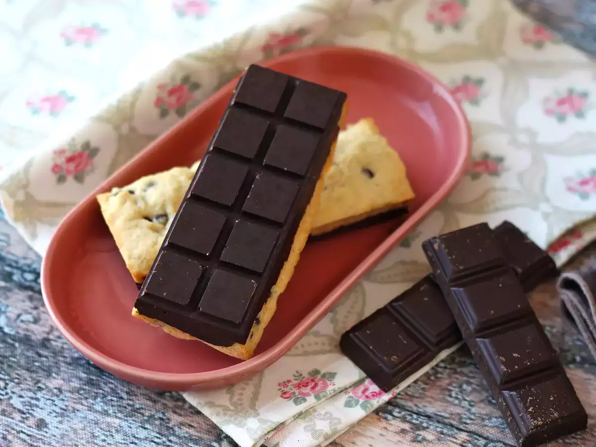 Barrette cookie al cioccolato, morbide e croccanti allo stesso tempo - foto 5