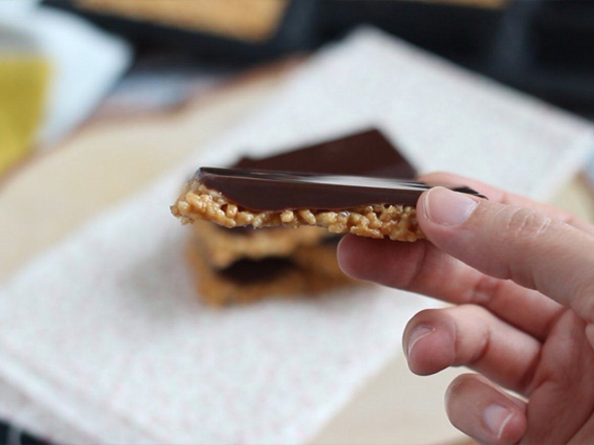 Barrette di riso soffiato e cioccolato - foto 2