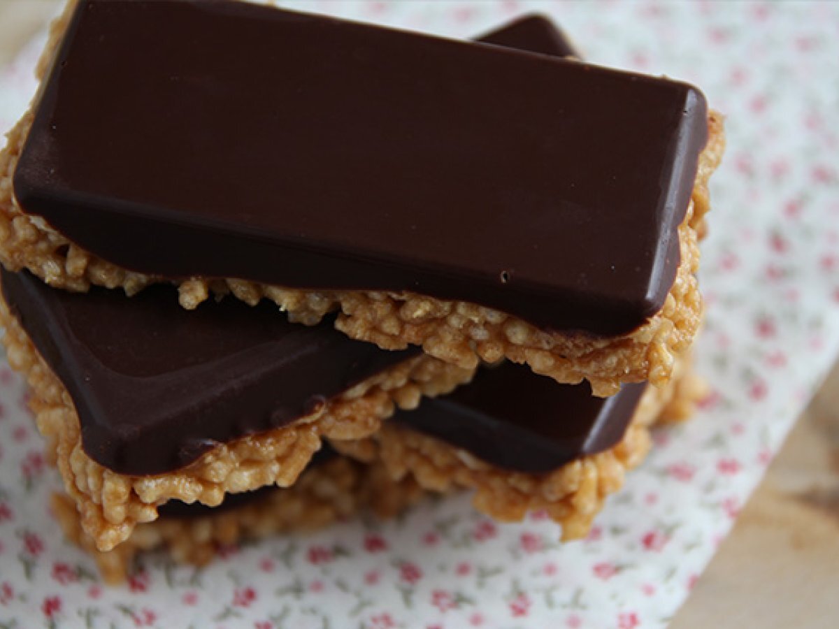 Barrette di riso soffiato e cioccolato - foto 3