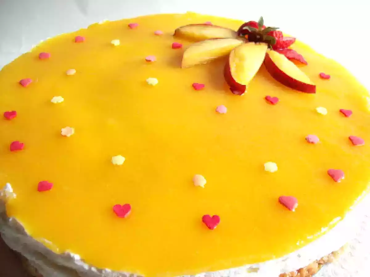 Bavarese alle pesche con chantilly di yogurt - foto 2