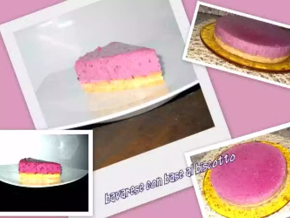 Bavarese con base al biscotto