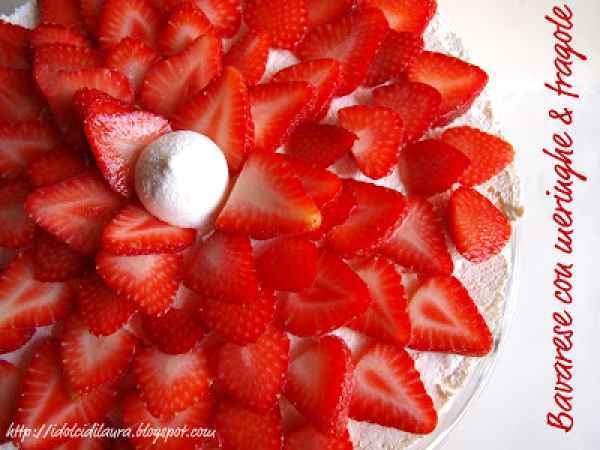 Bavarese con meringhe & fragole, foto 2