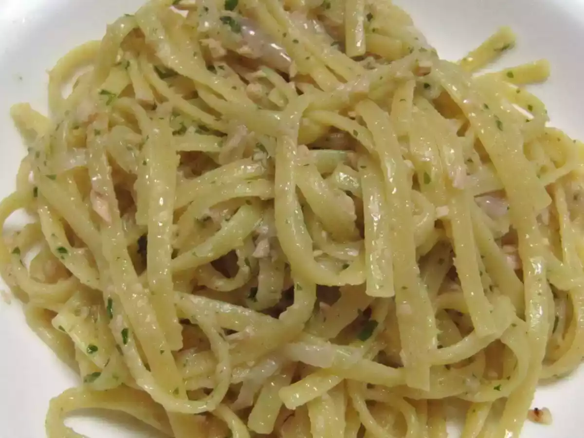 Bavette al tonno e zafferano