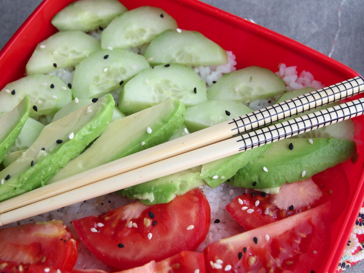 Bento Vegano (con riso per sushi) - foto 4