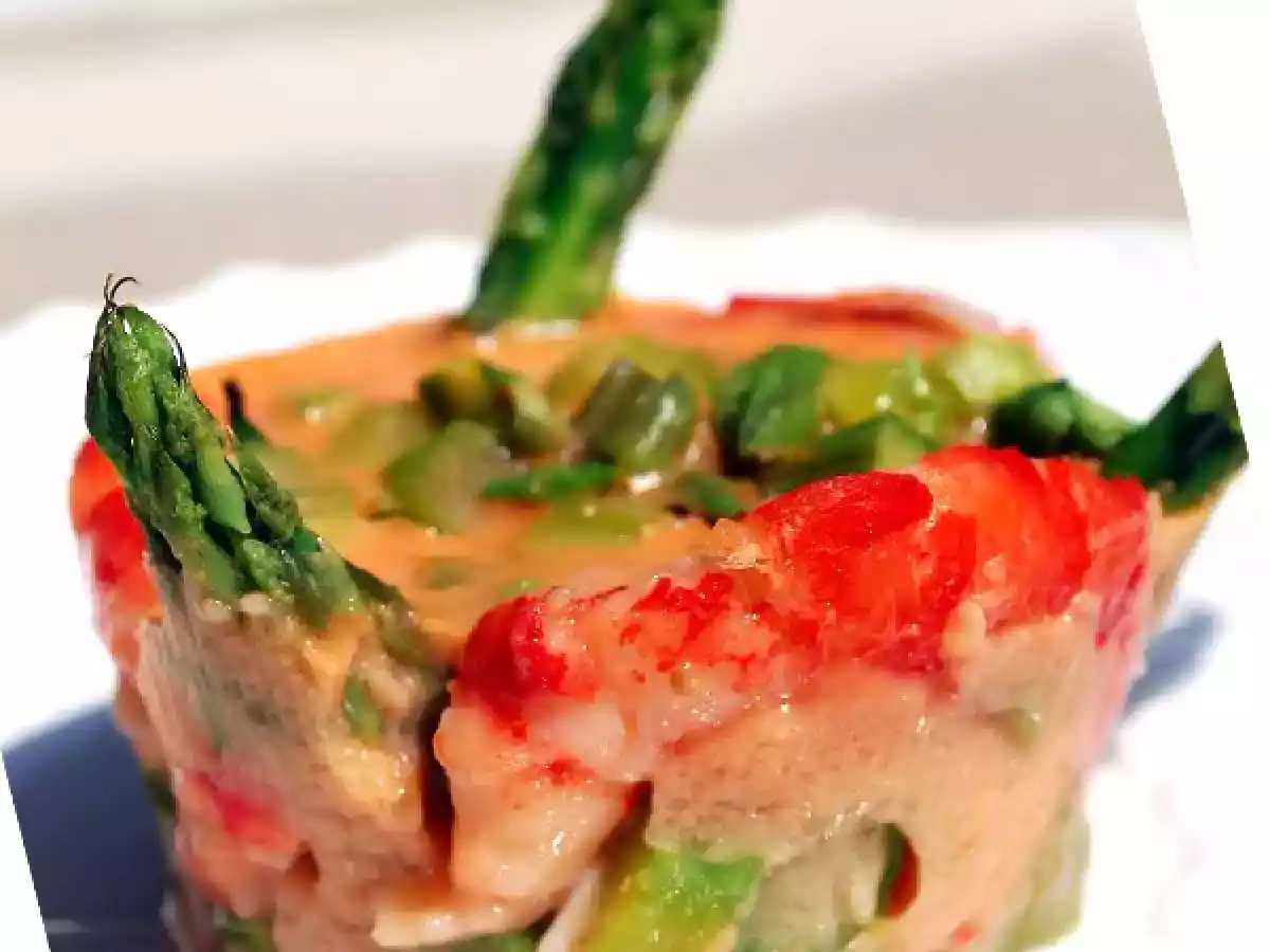 Biancomangiare ai gamberoni e asparagi - foto 2