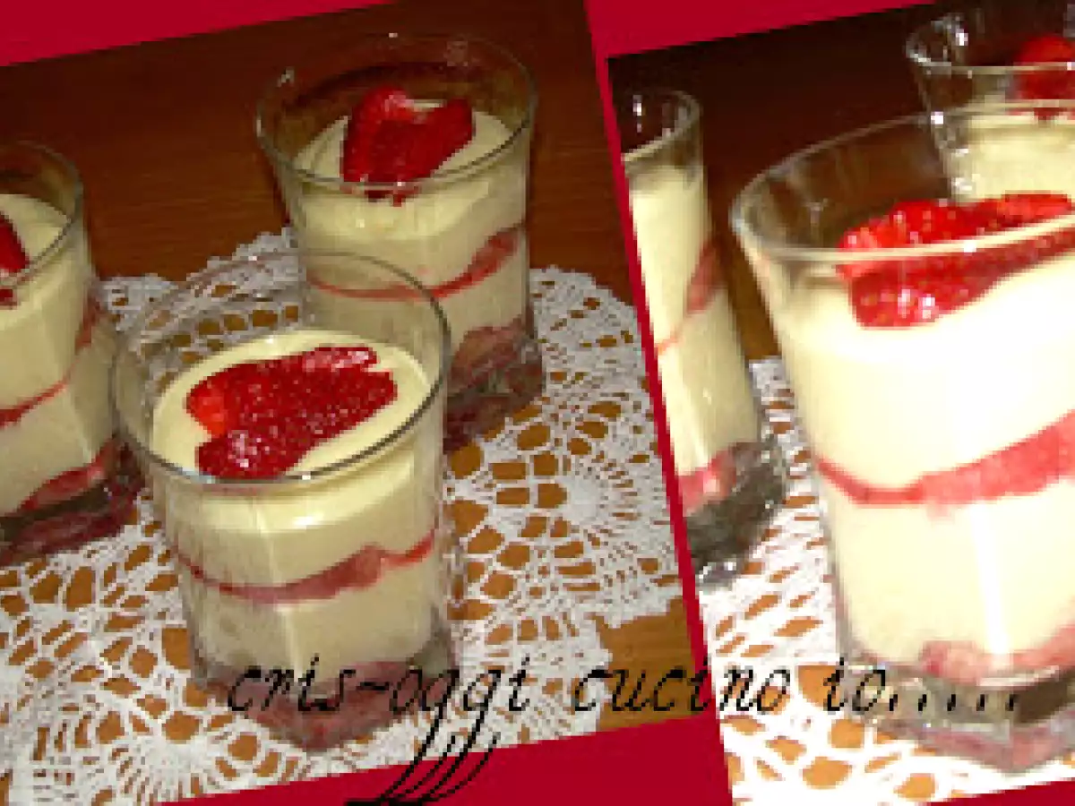 BICCHIERI DI TIRAMISU' ALLE FRAGOLE