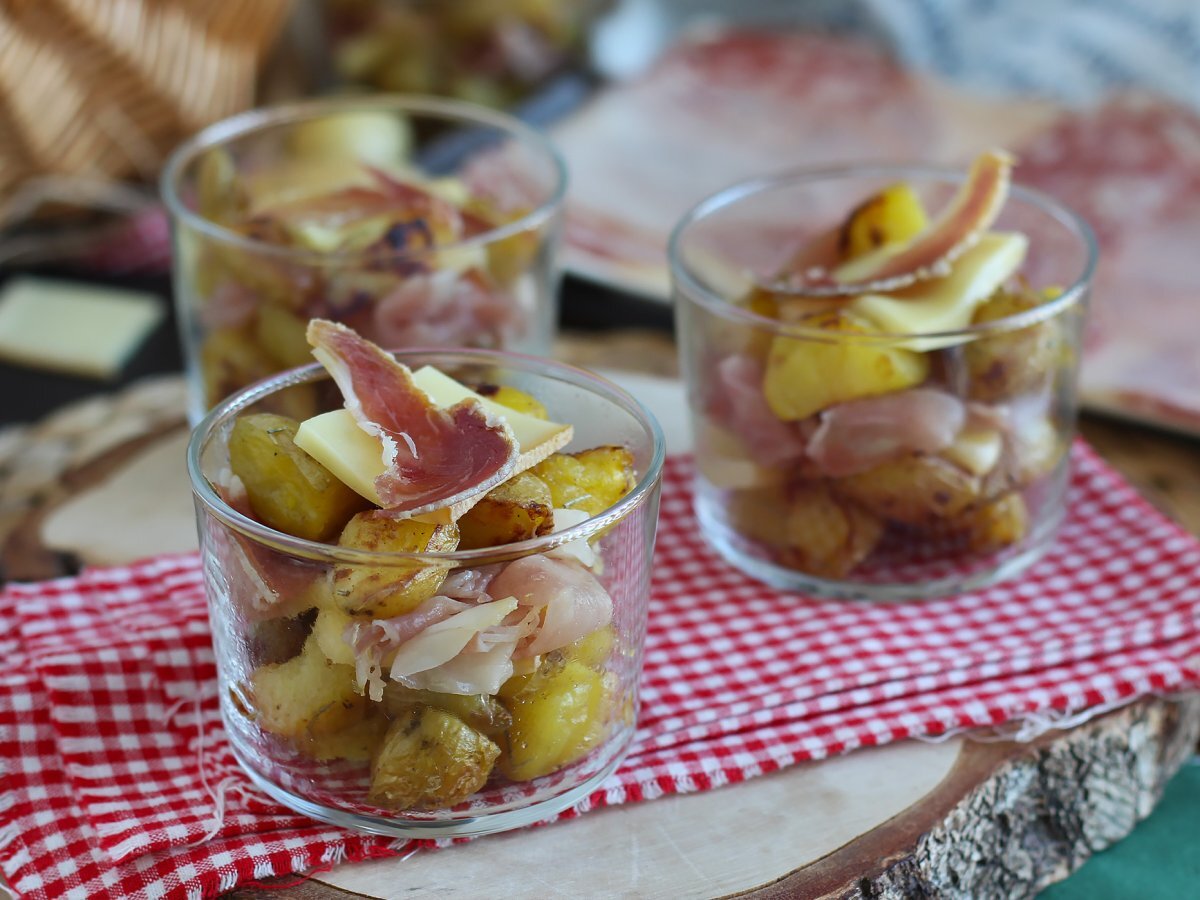 Bicchierini raclette: una semplice idea aperitivo