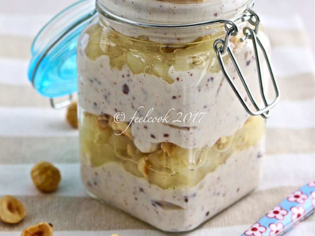 Bicchierini ricotta, pere e cioccolato