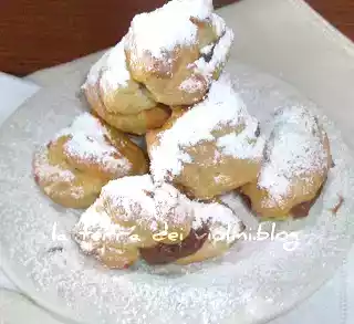 Bigné crema pasticcera e nutella