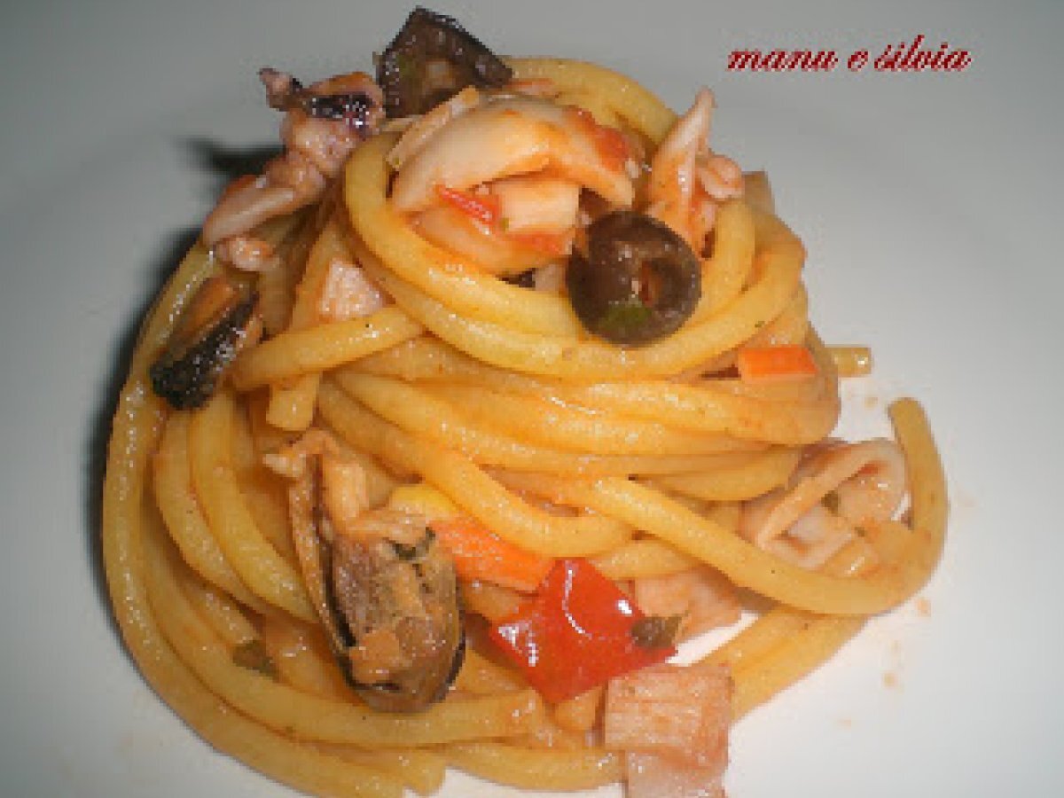 Bigoli al torchio ai frutti di mare
