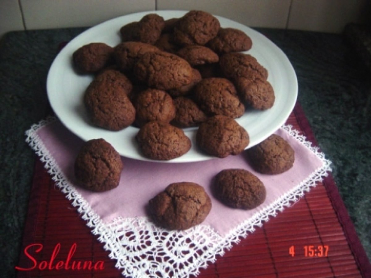 Biscotti al caffè con cacao