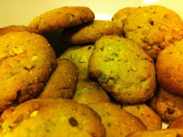 Biscotti al pistacchio e cioccolato bianco