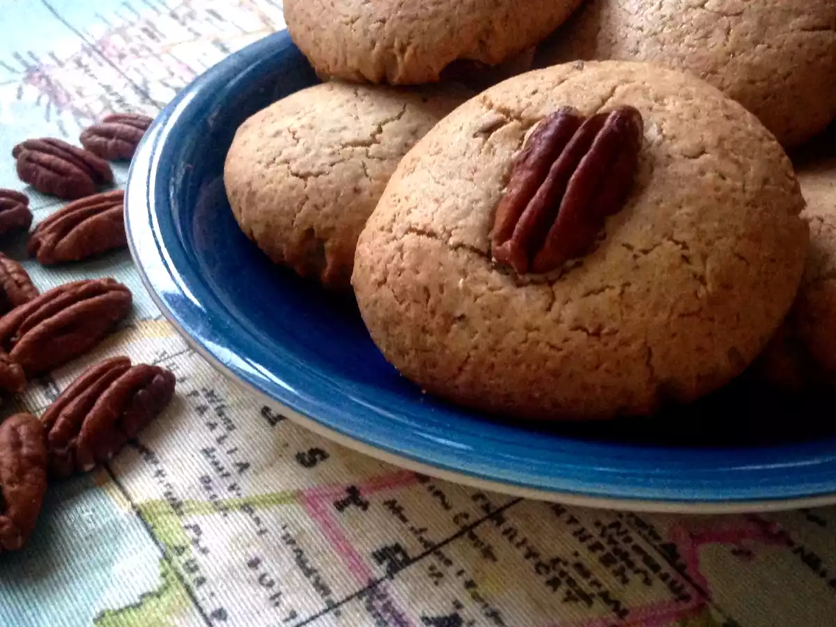 Biscotti alle noci pecan senza burro