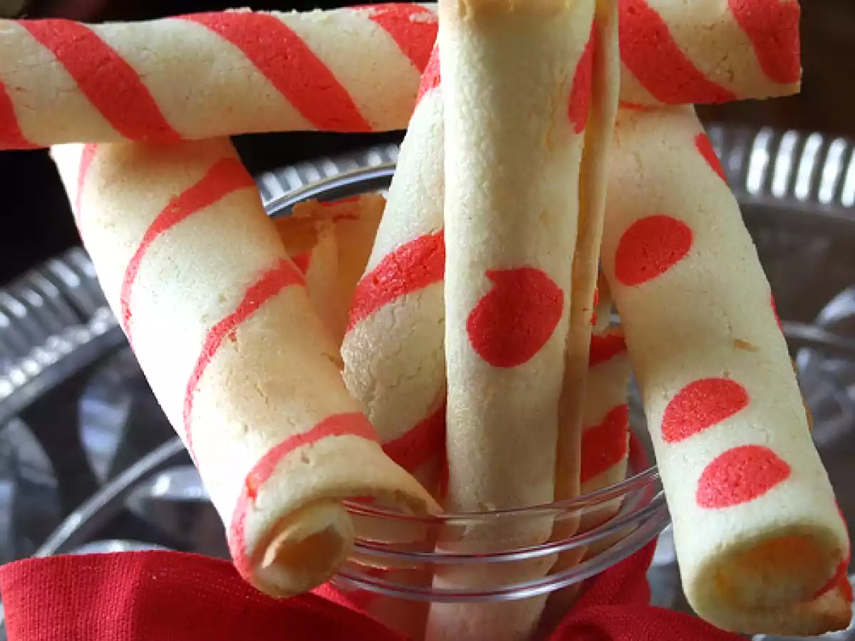 Biscotti bastoncino a righe! Per le (St)Renne di Babbo Natale...