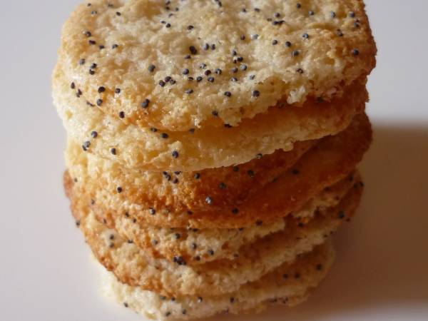 Biscotti croccanti ai semi di papavero