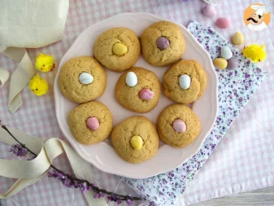 Biscotti di Pasqua con ovetti di cioccolato, foto 2