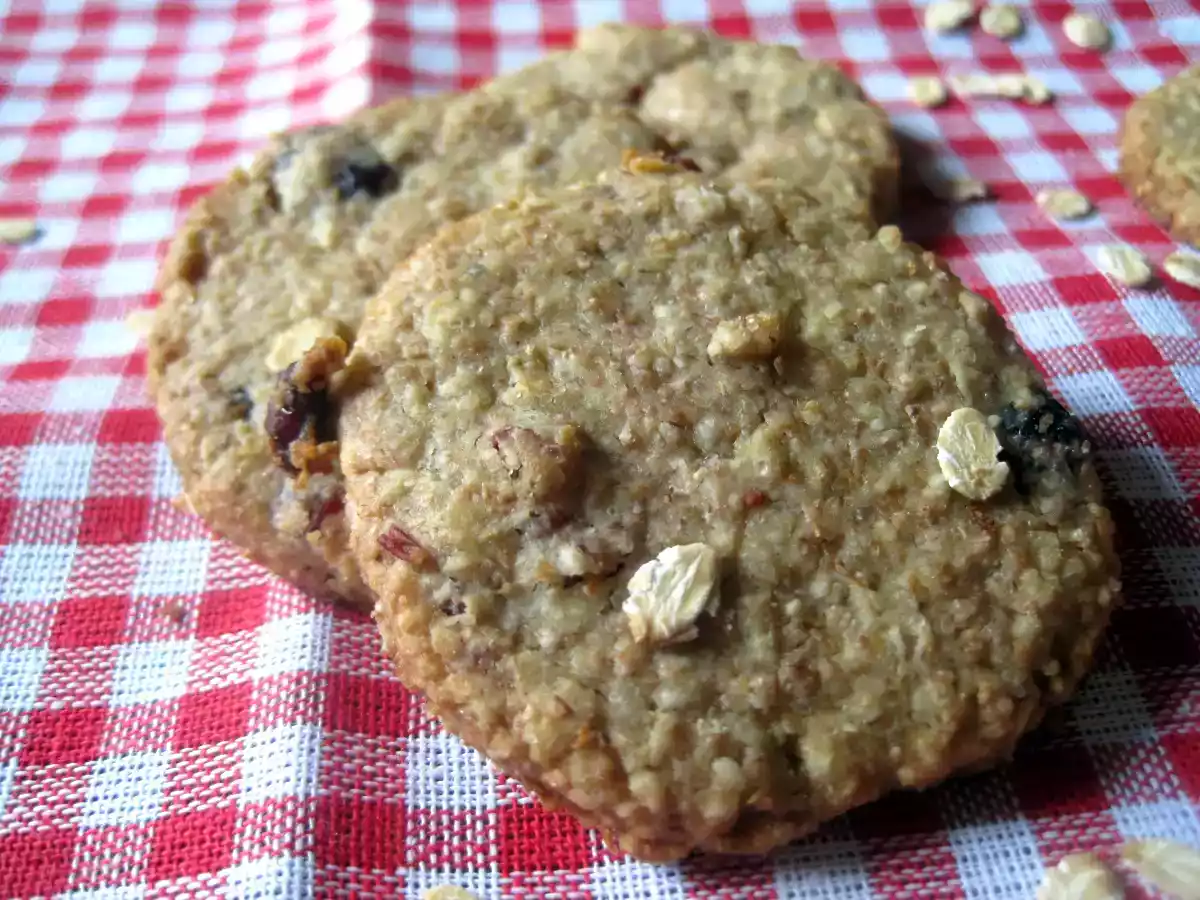 Biscotti Grancereale con fiocchi d' avena e mirtilli rossi secchi - foto 4