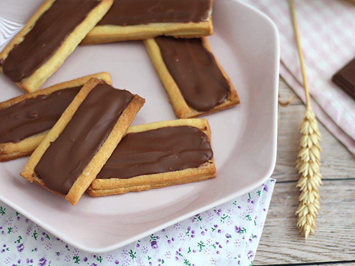 Biscotti twix - Caramello e cioccolato al latte